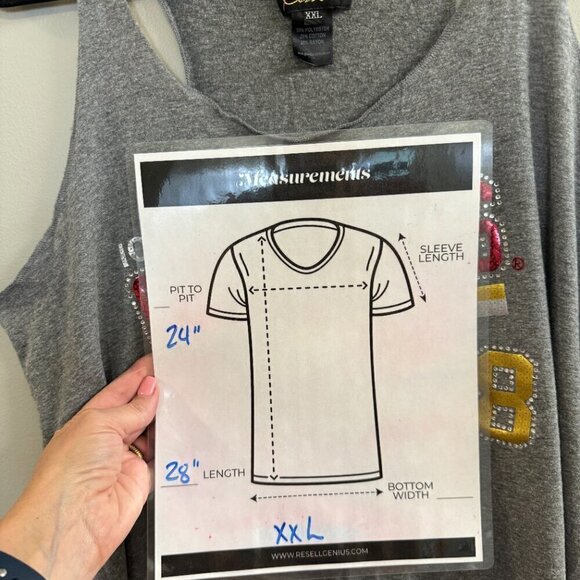 Women's Gameday Couture Iowa State Cyclones Racerback Tank Top. Size XXL - Picture 6 of 6